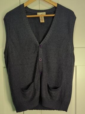 Vintage 1980s Arnold Palmer Button Front Sweater Vest Size M